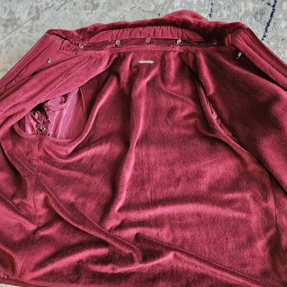 Vintage quilted coat fleece women - Picture 10 of 11